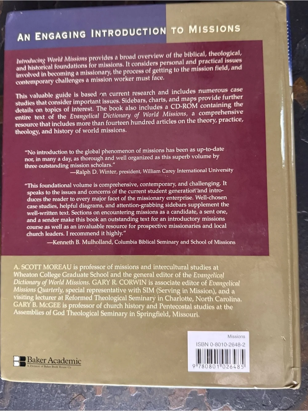 Introducing World Missions - Blue & Olive Hardcover (Baker Academic)